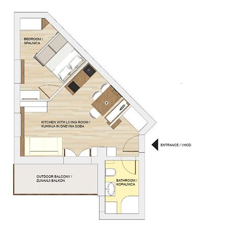 Cozy Apartment In The Heart Of 克拉尼斯卡戈拉 外观 照片