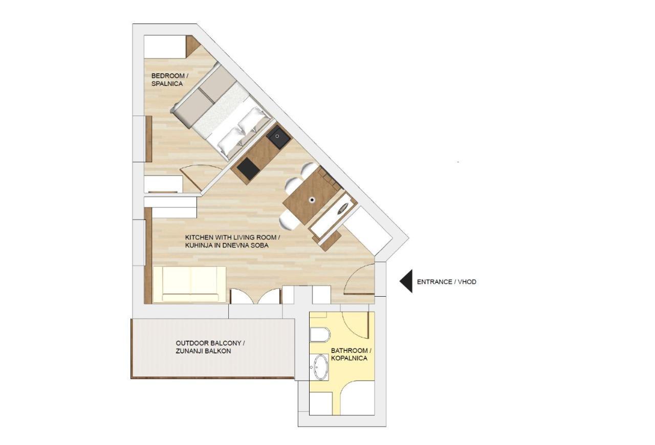 Cozy Apartment In The Heart Of 克拉尼斯卡戈拉 外观 照片